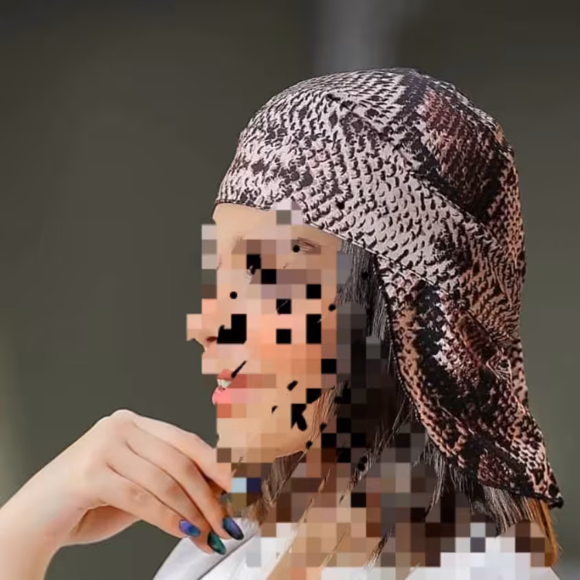 دورگ زیبا طرح پوست ماری دور دوخت