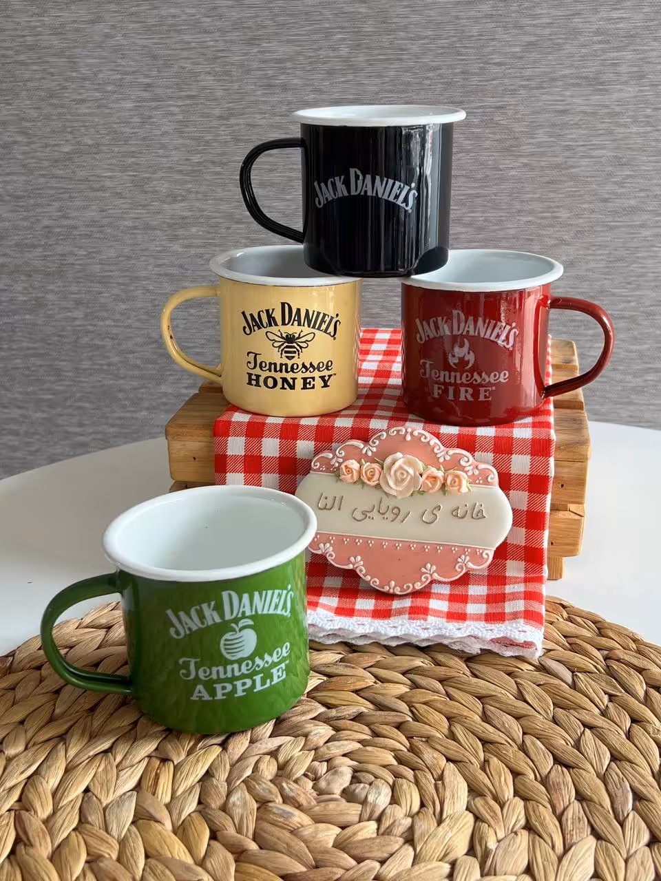 ماگ لعابی تکست رنگی – جک