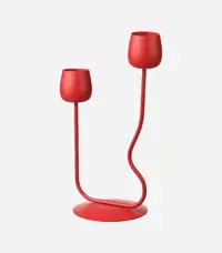 شمعدان ایکیا مدل IKEA SILVERPÄRON رنگ قرمز