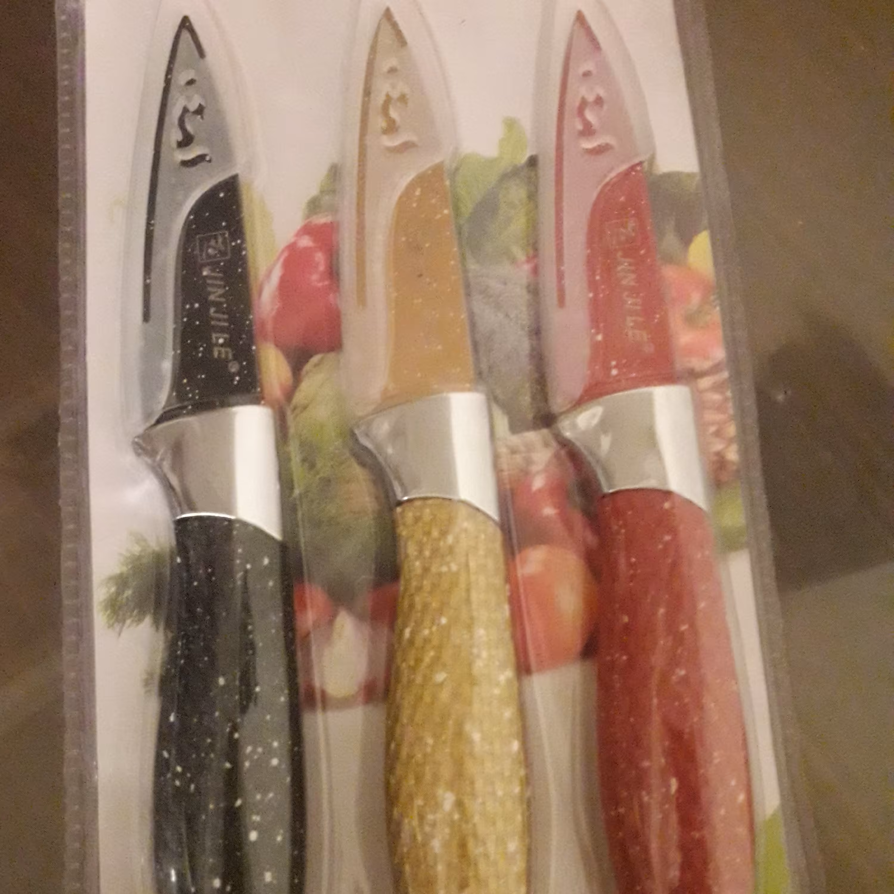 چاقو سه عددی دسته سرامیکی