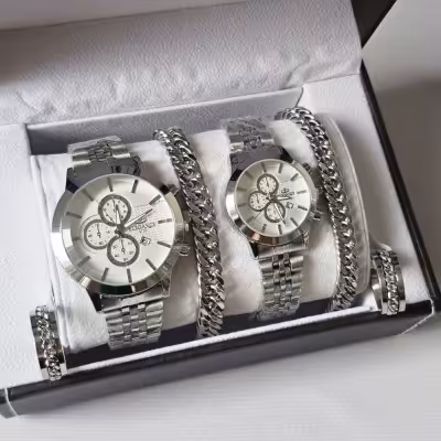 ست ساعت مردانه زنانه الگانس ( همراه اکسسوری )