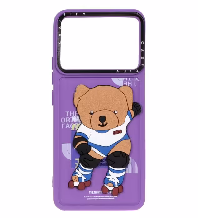 قاب گوشی شیائومی Poco X6 Pro 5G / Redmi K70E مدل پافر ساده تدی برجسته - طرح 213