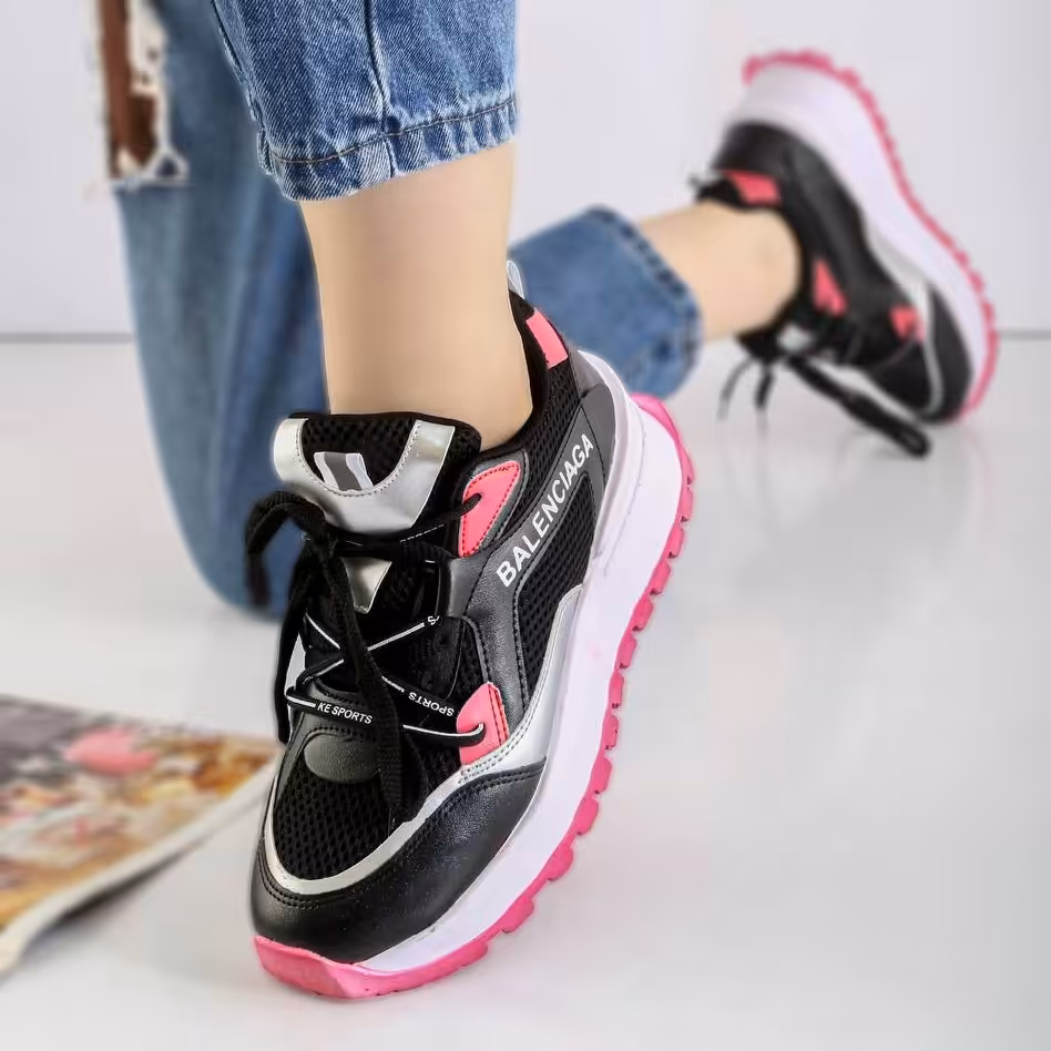 کتونی بالنسیاگا مشکی  دخترانه سایز (37تا40)( ارسال رایگان )کفش پاگنده یزد