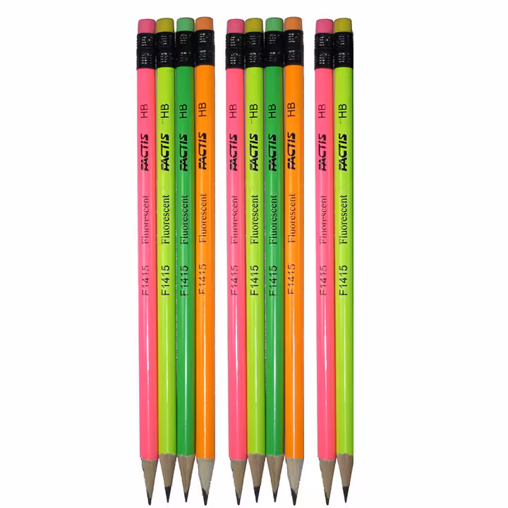 مداد مشکی فکتیس مدل پاک کن دار بسته 10 عددی