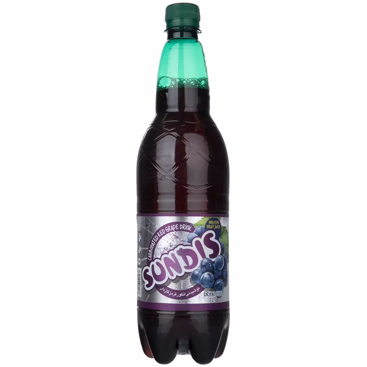 نوشیدنی انگور قرمز گازدار ساندیس - 1 لیتر