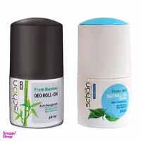 رول ضد تعریق مردانه شون (Schon) مدل فرش بامبو حجم 50 میلی لیتر به همراه رول ضد تعریق زنانه مدل تندر لیفت