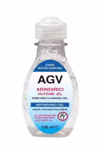محصولات ضدعفونی ژل تمیز کننده ضد باکتریایی عفونی AGIVA 120 میل AGV