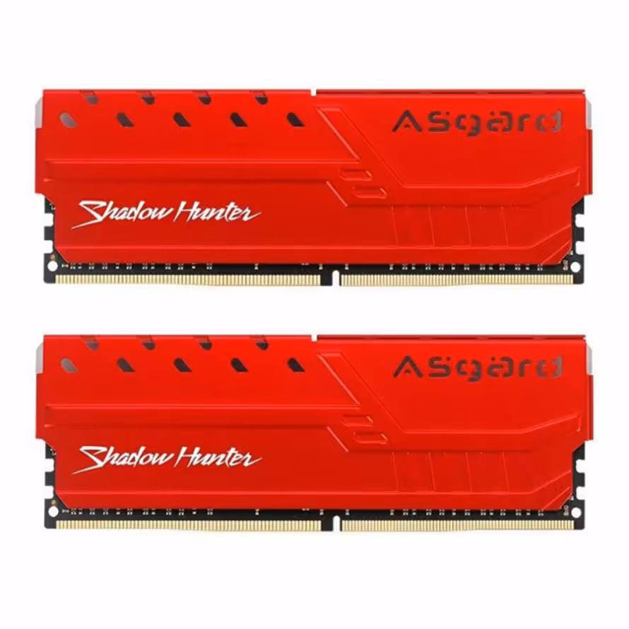 رم آسگارد Shadow Hunter RGB Red 16GB 8GBx2 3200Mhz CL16