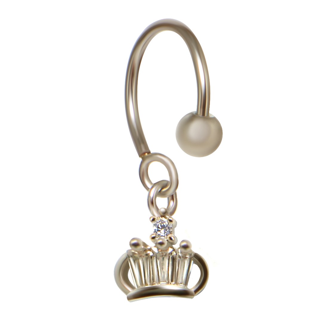 پیرسینگ گوش کد PG379A رنگ نقره ای