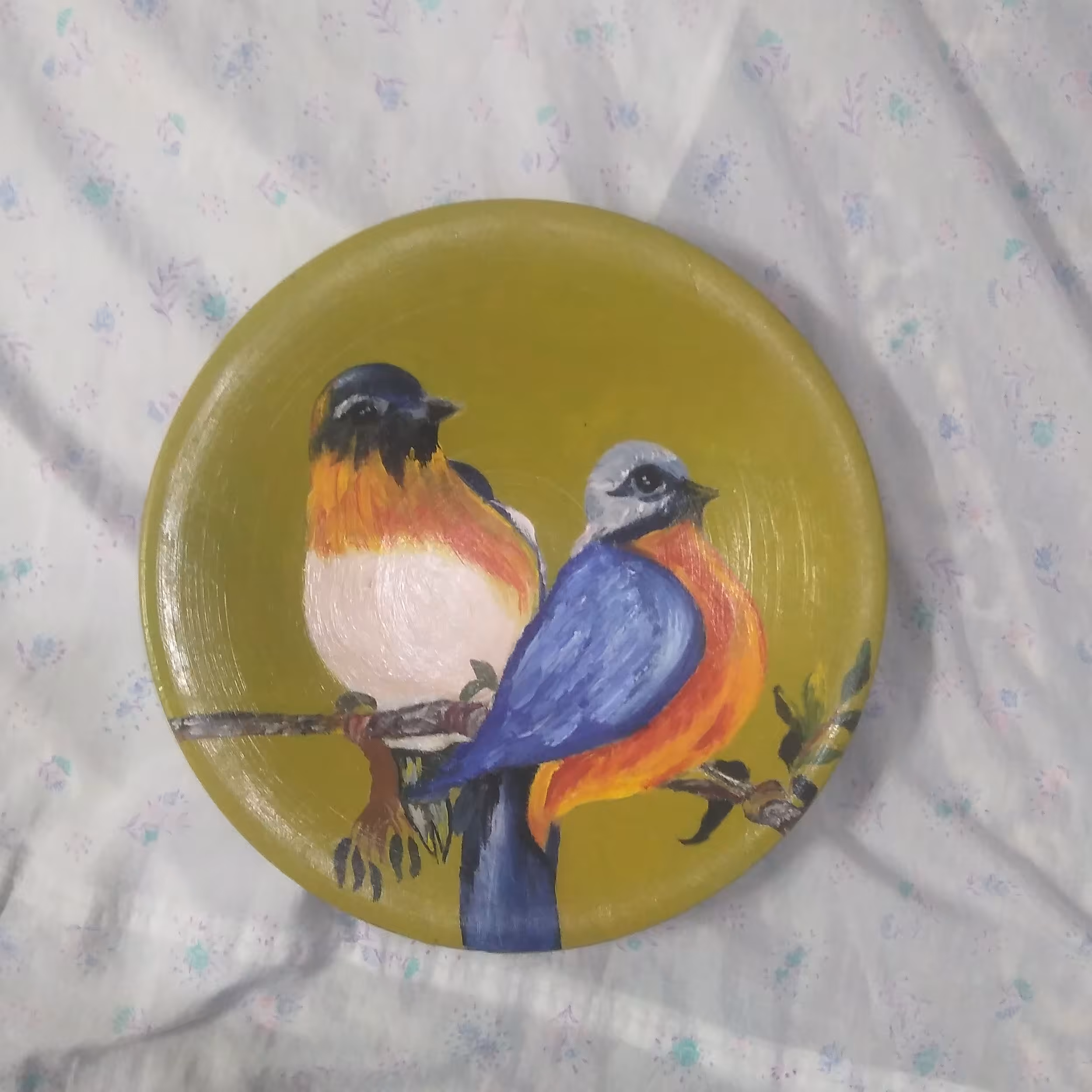 نقاشی سفال رنگ روغن