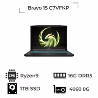 لپ تاپ Bravo 15 C7VFKP ام اس آی Ryzen 7 7735HS RTX 4060 16GB 1TB