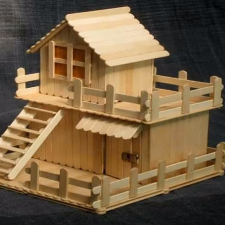 خانه باچوب بستنی