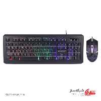 قیمت و خرید کیبورد و ماوس باسیم گیمینگ ایکس پی XP-9300G - شبکه ساز