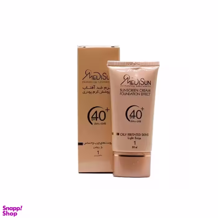 کرم ضد آفتاب پودری Spf40 مدیسان (Medisun) حجم 30 میلی لیتر