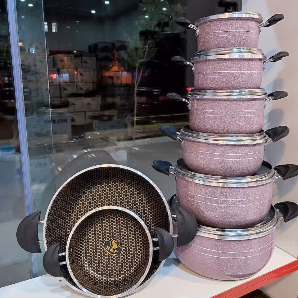 سرویس قابلمه گرانیتی 14پارچه هلنا