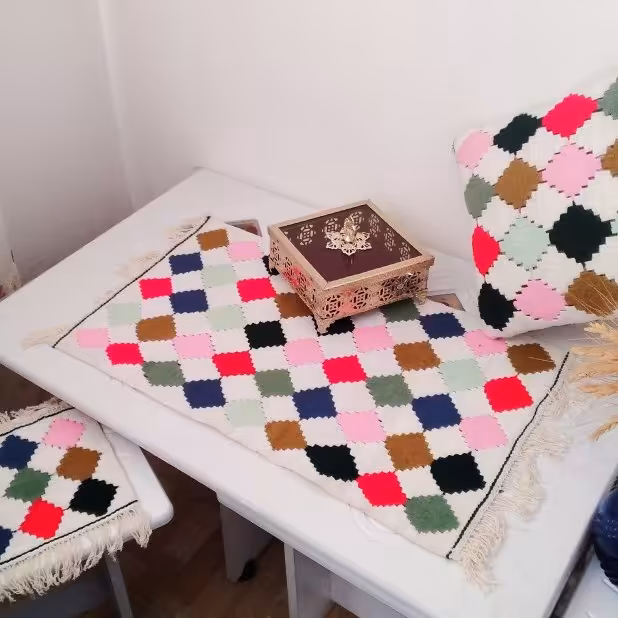 انواع گلیم رومیزی و زیرمایی