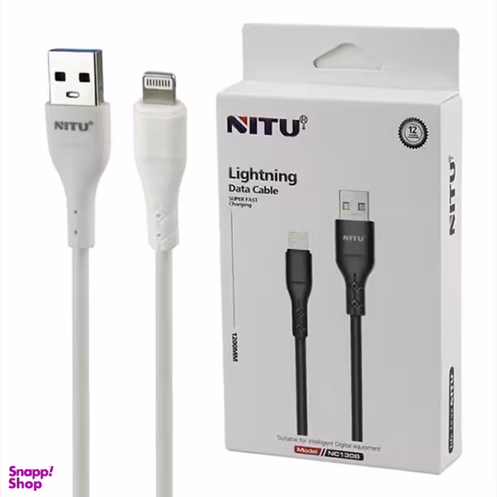 کابل دیتا USB به Lightning نیتو مدل NC130 طول 1.2 متر