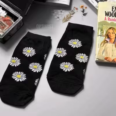 جوراب مچی بابونه نخ پنبه فری سایز