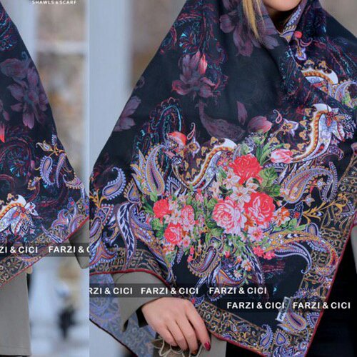 روسری نخی اعلای طرح ترمه