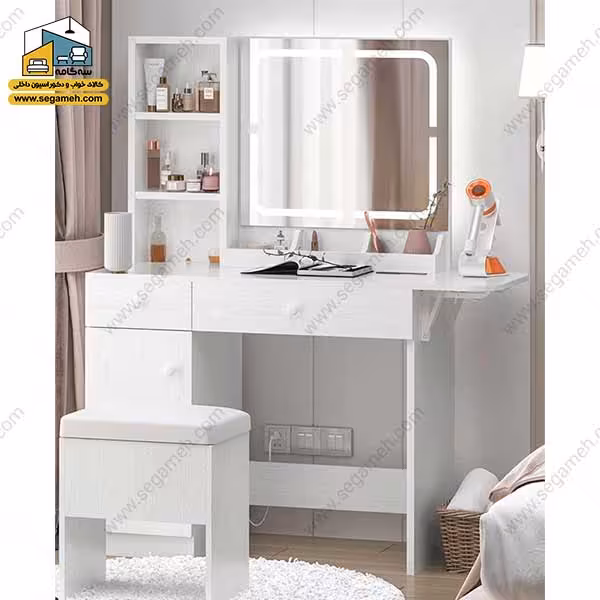 میز آرایش لامپ دار DMP179