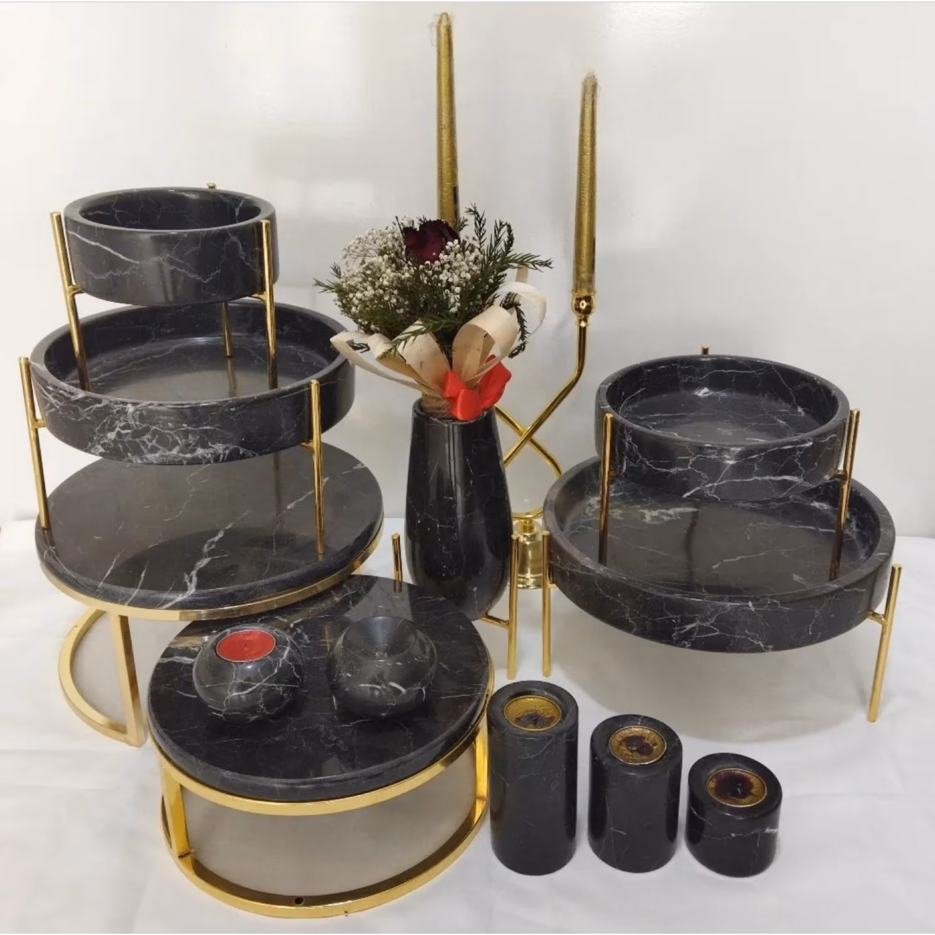 ظروف پذیرایی ست کامل سنگی