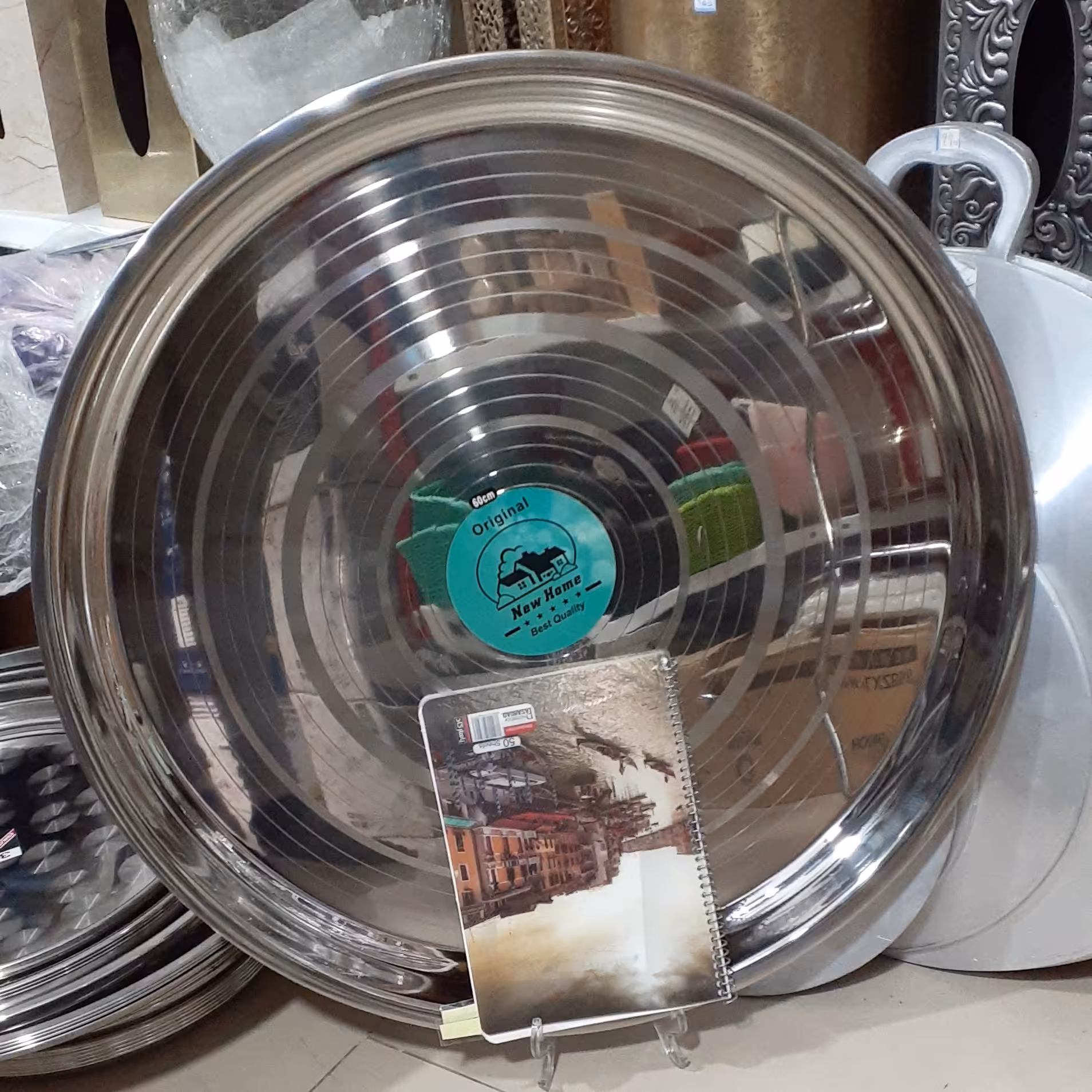 سینی هندی نیوهوم سایز60-سینی استیل هندی اصلی