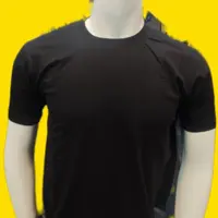 تیشرت مشکی ساده نخی یقه گرد برند پولو در سایزهای ایکس لارج دو ایکس سه ایکس خنک و مخصوص عزاداری و محرم