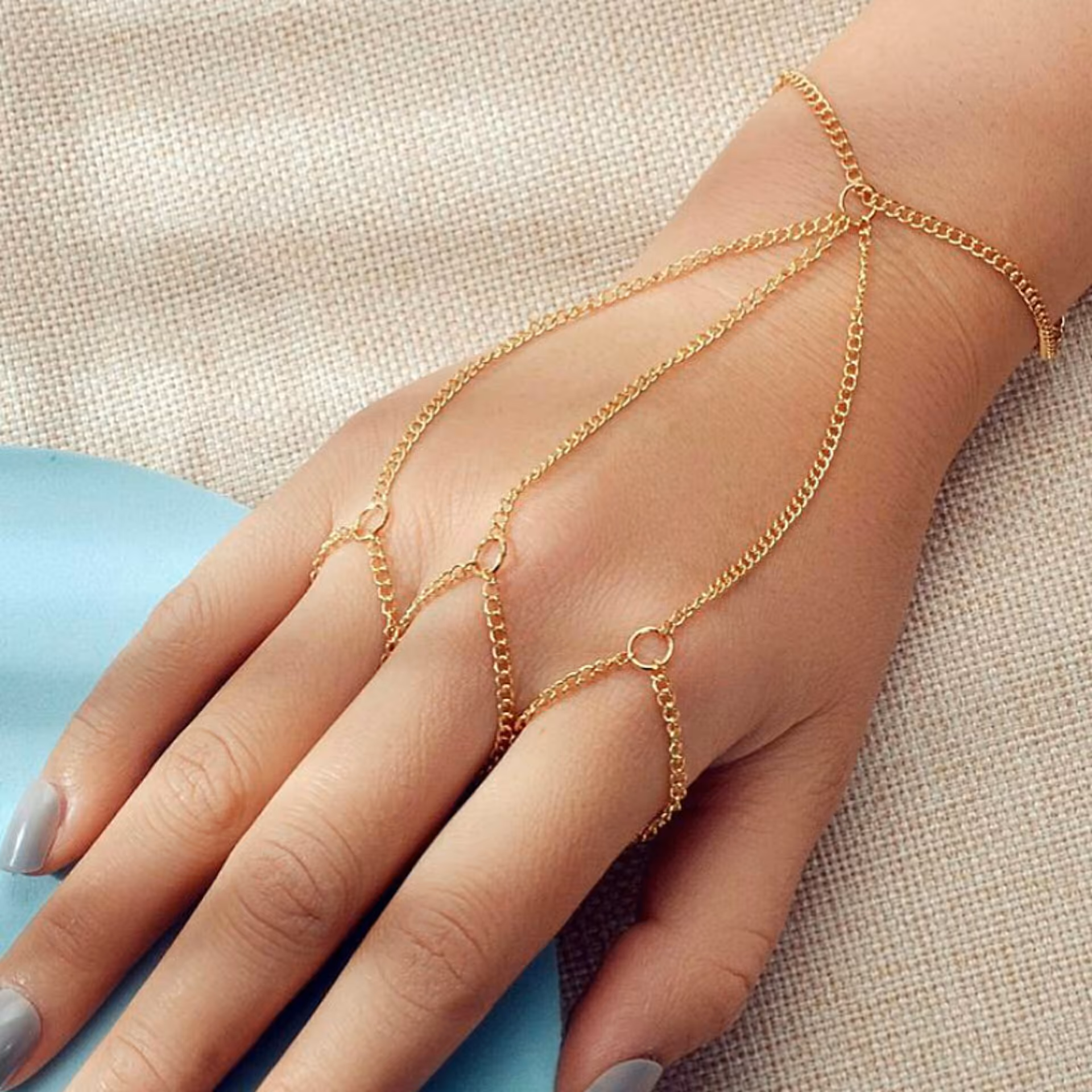 تمیمه زنجیری استیل و رنگ ثابت 