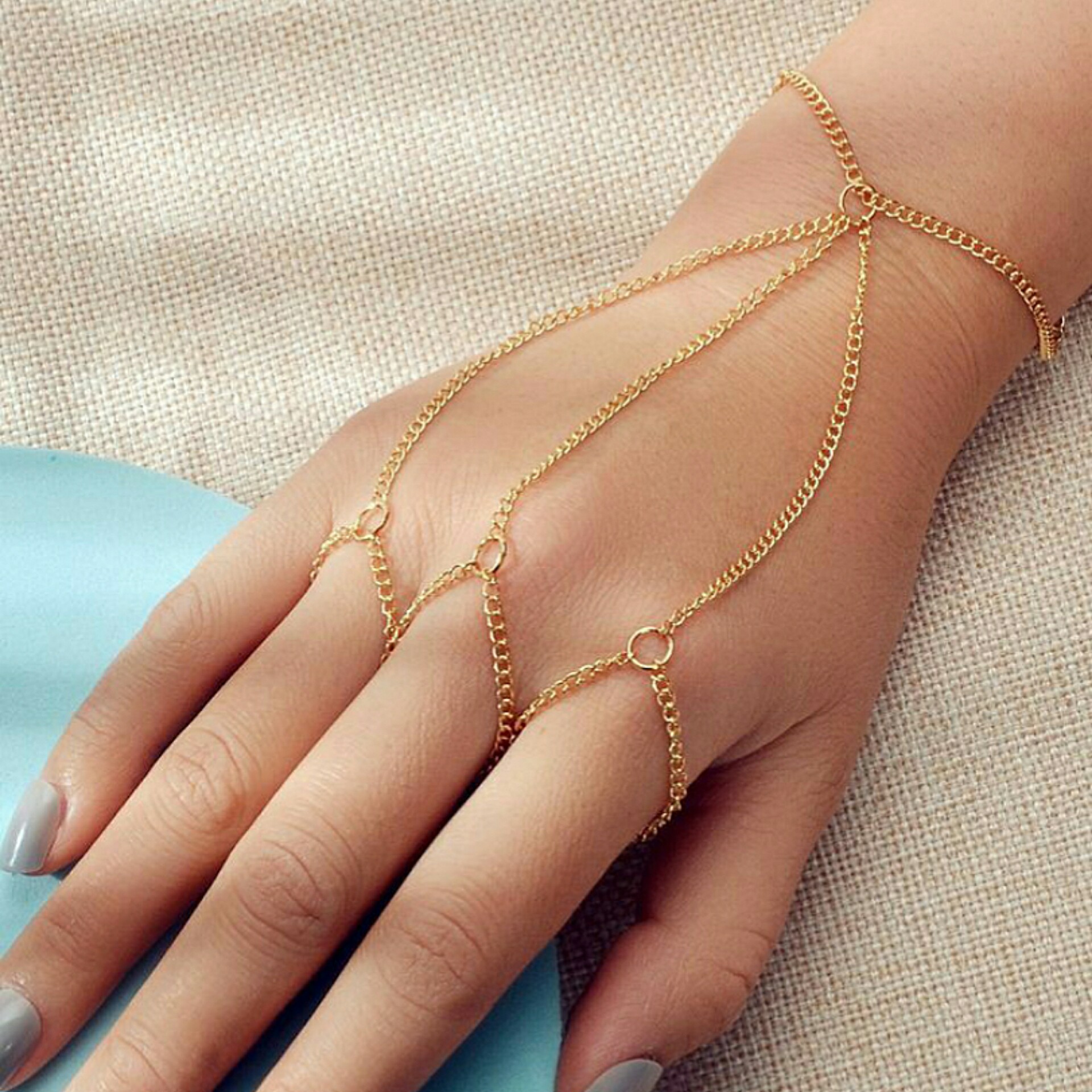 تمیمه زنجیری استیل و رنگ ثابت 