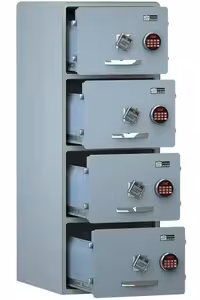 فایل اداری الکترونیکی نسوز و ضدسرقت مدل چهار کشو 1400PROAC - تلکام