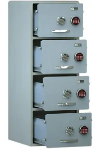 فایل اداری الکترونیکی نسوز و ضدسرقت مدل چهار کشو 1400PROAC - تلکام