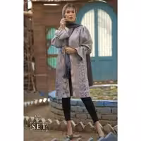 مانتو مجلسی مدل سوگند رنگ طوسی کد 1834 برند SET