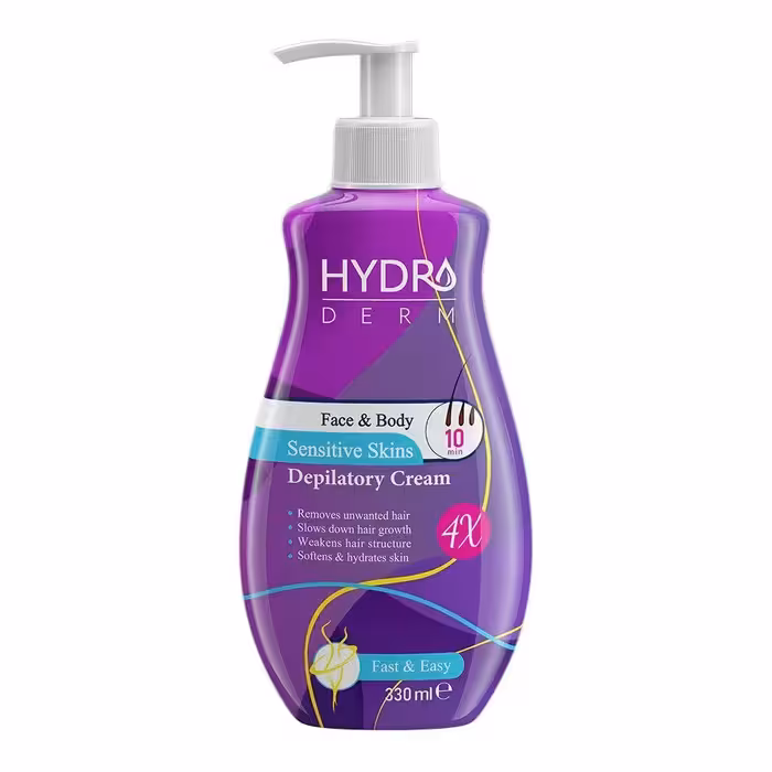 
کرم موبر پمپی صورت و بدن بانوان مناسب پوست حساس هیدرودرم 330 میل