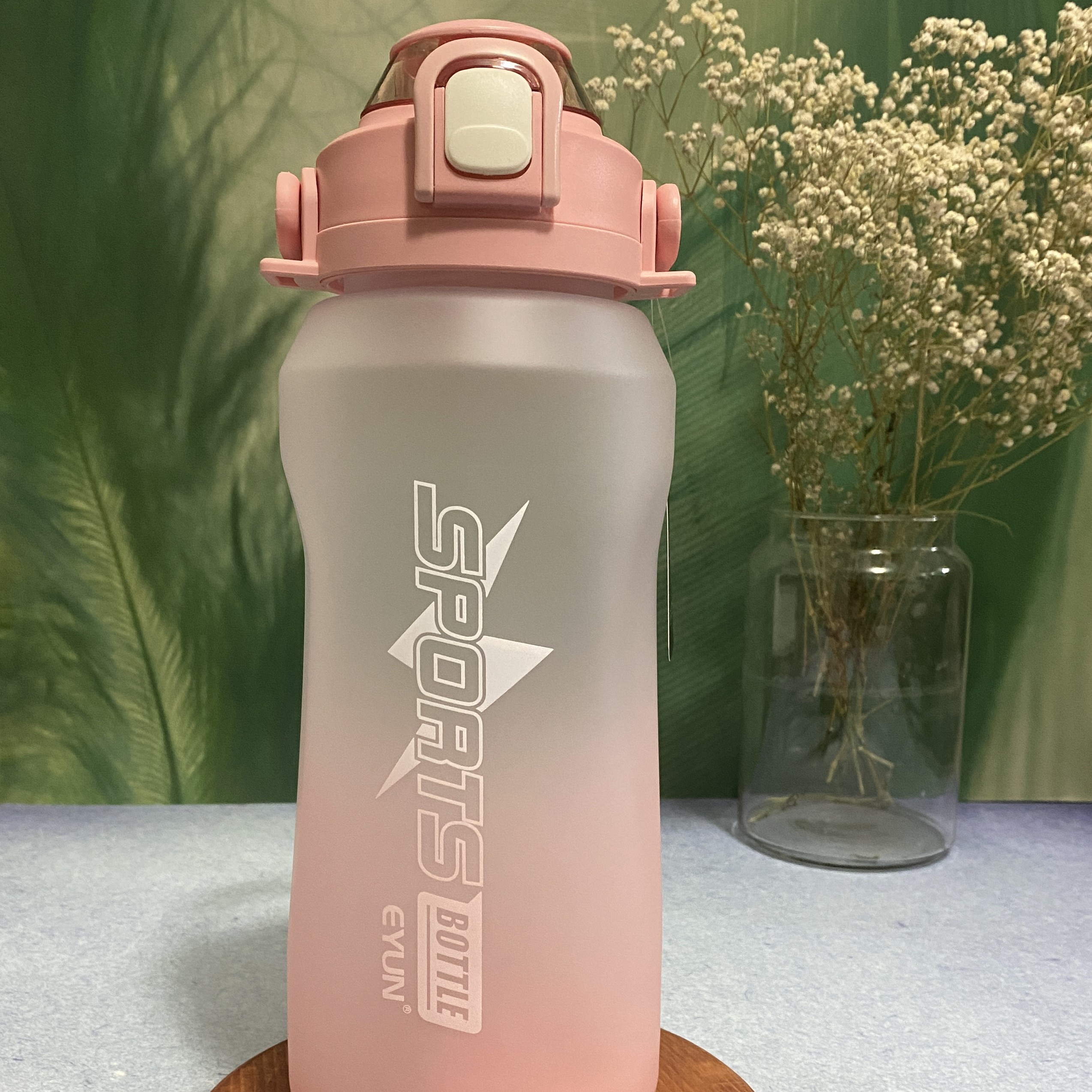 قمقمه مدل Sports bottle گنجایش 2 لیتر رنگ صورتی،کمپینگ،باشگاه