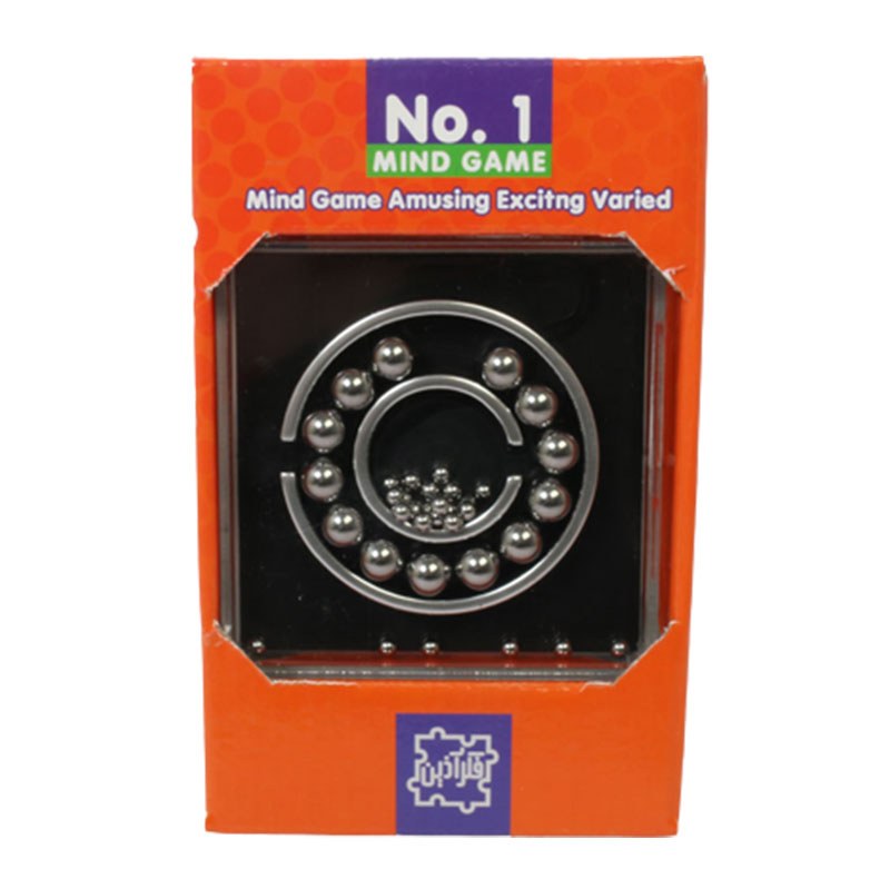 بازی فکری بال بالانس فکرآذین رنگ جعبه نارنجی رنگ کد vfj121