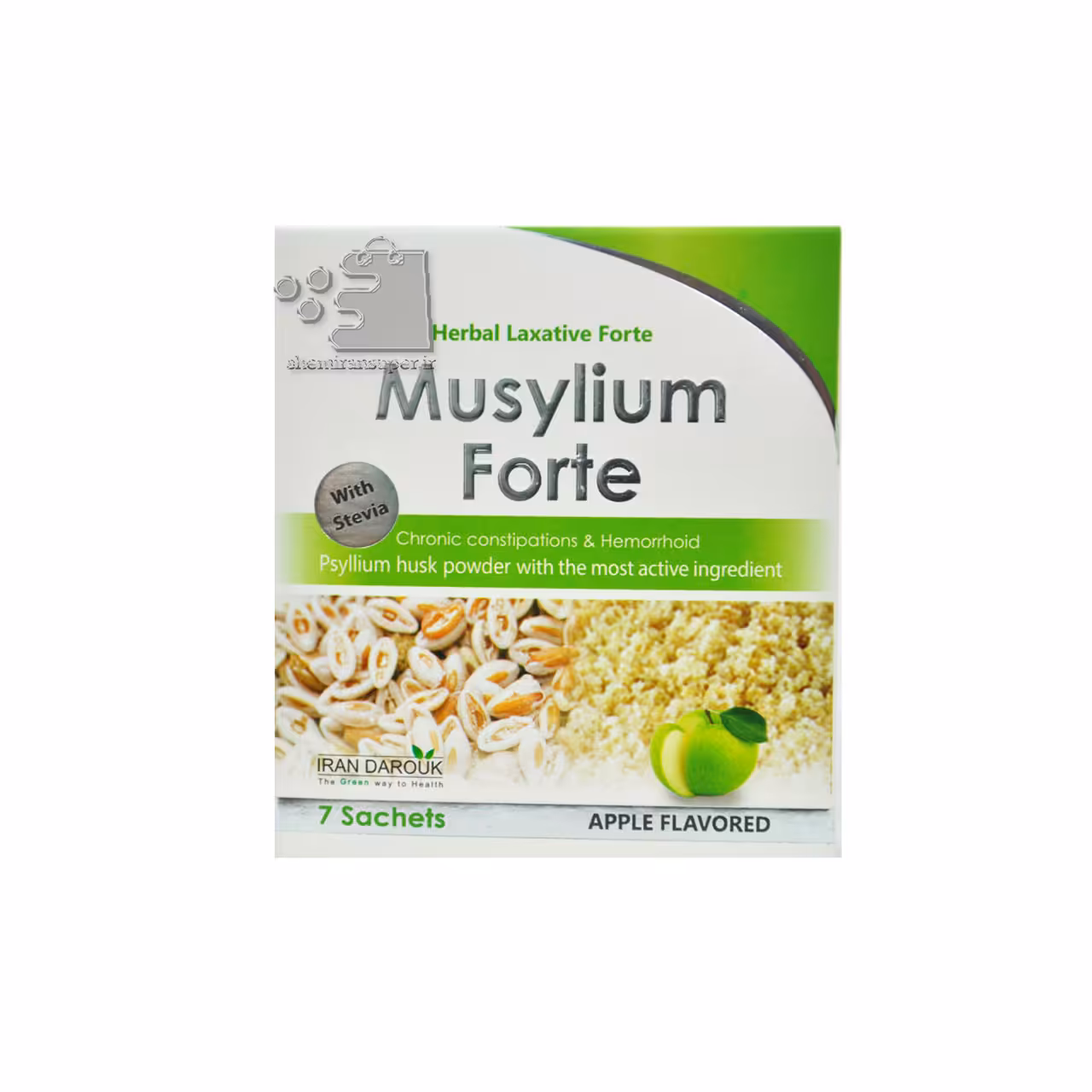 پودر پوسته اسفرزه ( موسیلیوم فورت ) با طعم سیب 7 عددی