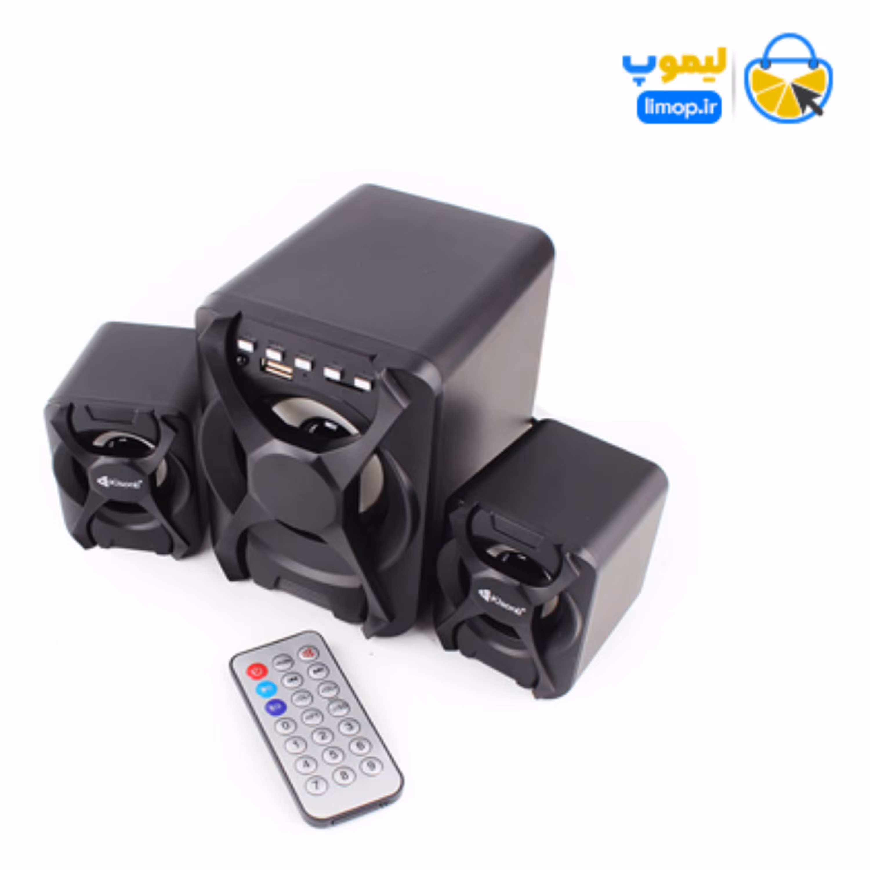 اسپیکر دسکتاپ کیسونلی مدل U2500BT و رنگ محصول مشکی است