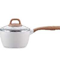 شیرجوش چدن روکش گرانیت سفید کرکماز سایز 18 کد 2977
