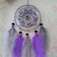 اویزمنزل قطر 10سانت رنگ صورتی بنفش ارسال رایگان