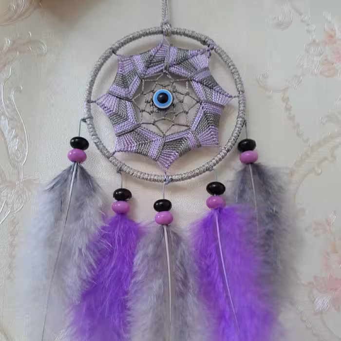 اویزمنزل قطر 10سانت رنگ صورتی بنفش ارسال رایگان