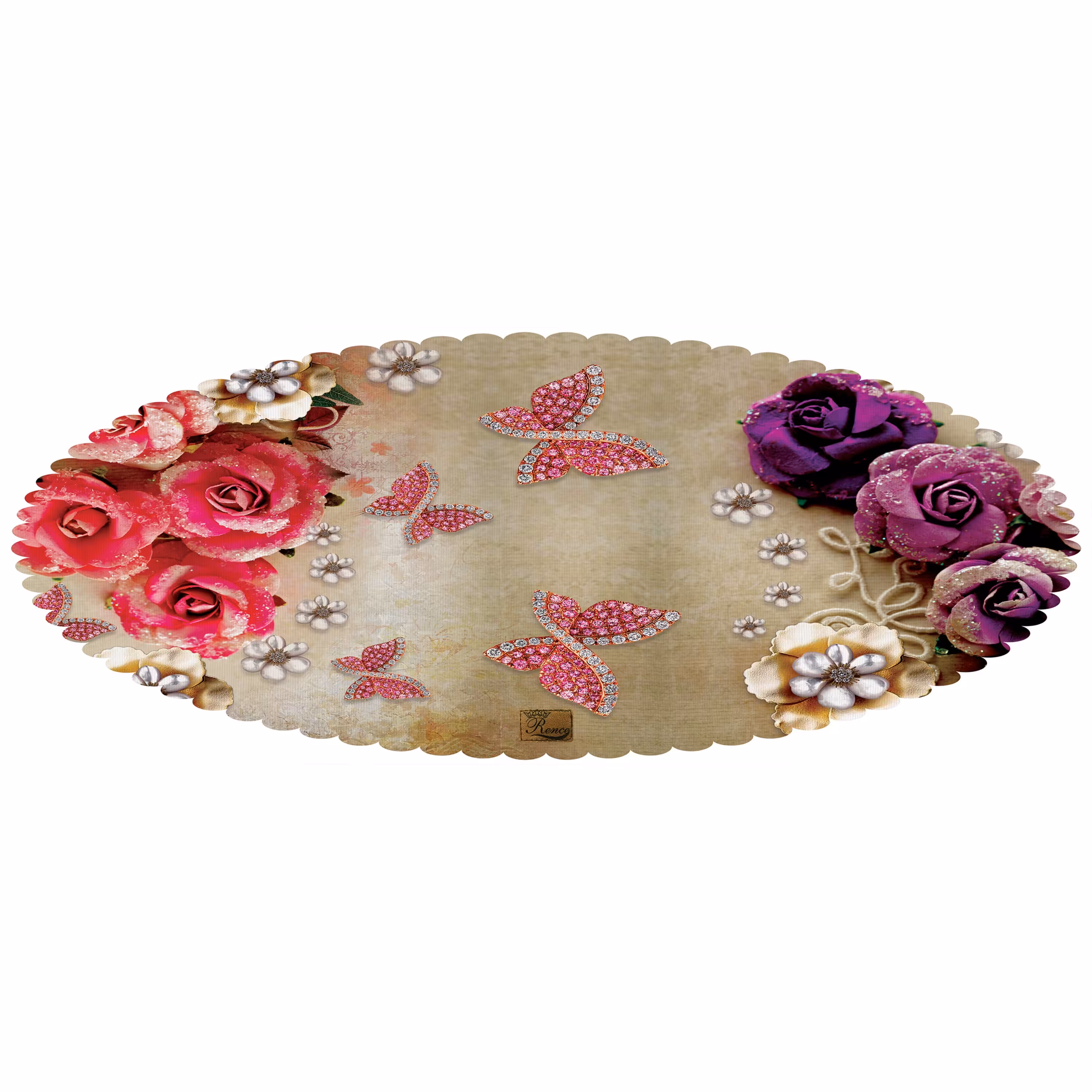 رانر رومیزی مخمل رنس مدل R2-42818 سایز 100x40 سانتی متر