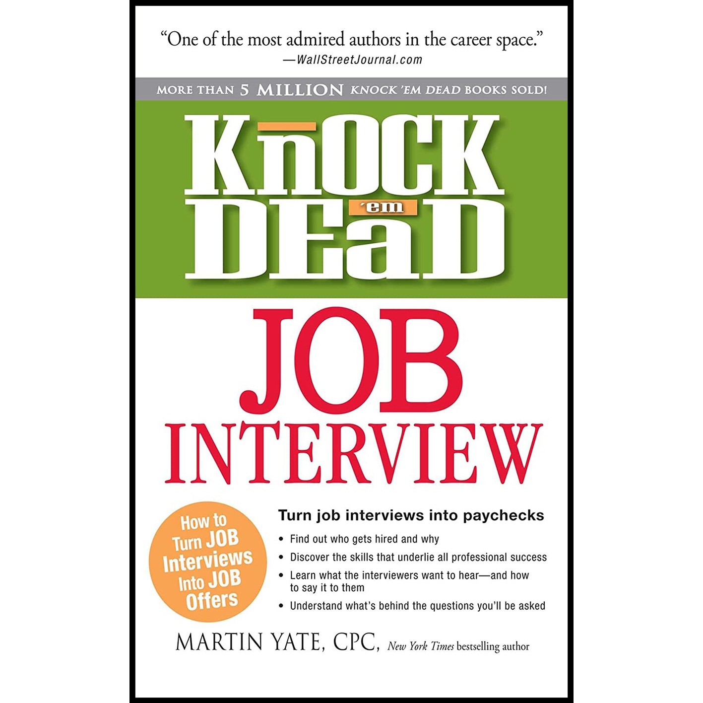 کتاب زبان اصلی Knock em Dead Job Interview اثر Martin Yate انتشارات Adams Media