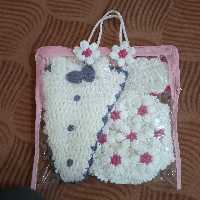 ست لیف عروس بافتنی تک بافت