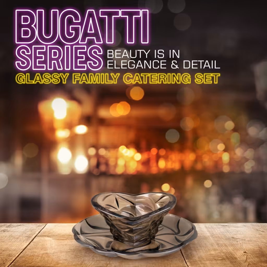 پیاله و پیش دستی بوگاتی شامپاینی(پس کرایه)