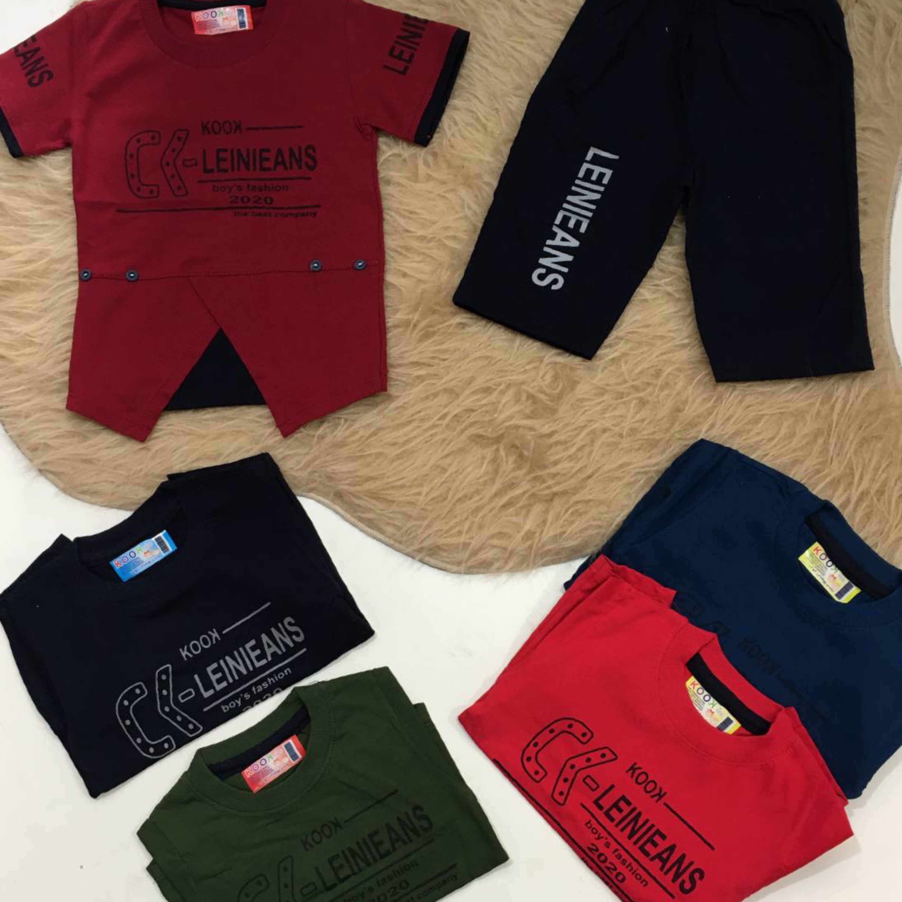 تیشرت شلوارک اسپرت خواهر برادری سایز35-40