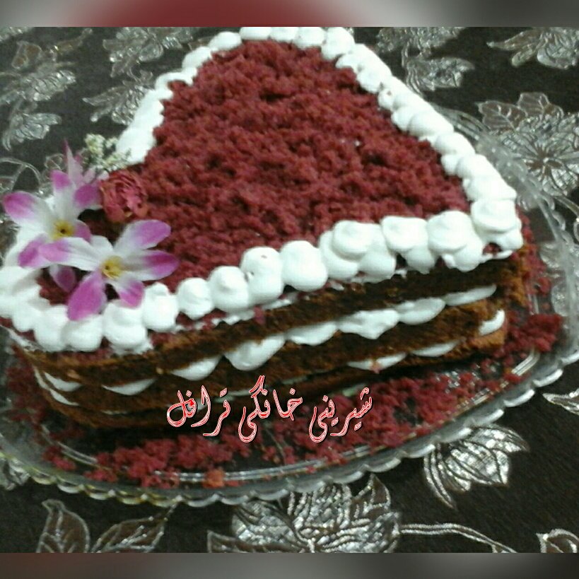 کیک ردولت خانگی ترافل