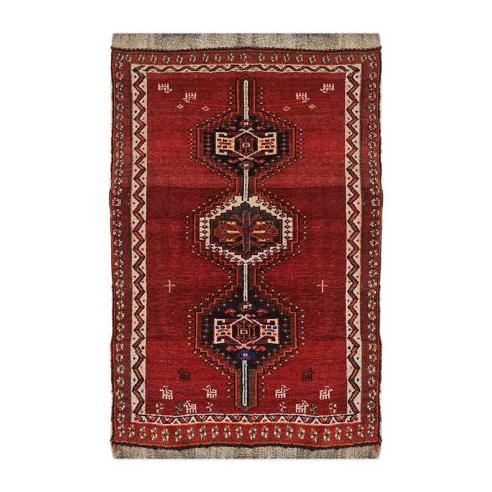 فرش دستبافت دو متری مدل قشقایی 