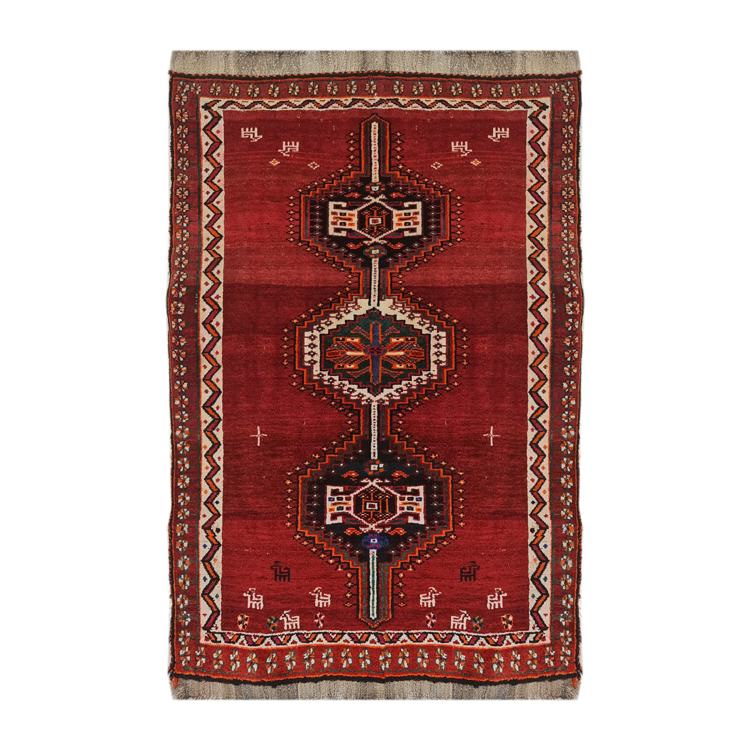 فرش دستبافت دو متری مدل قشقایی 