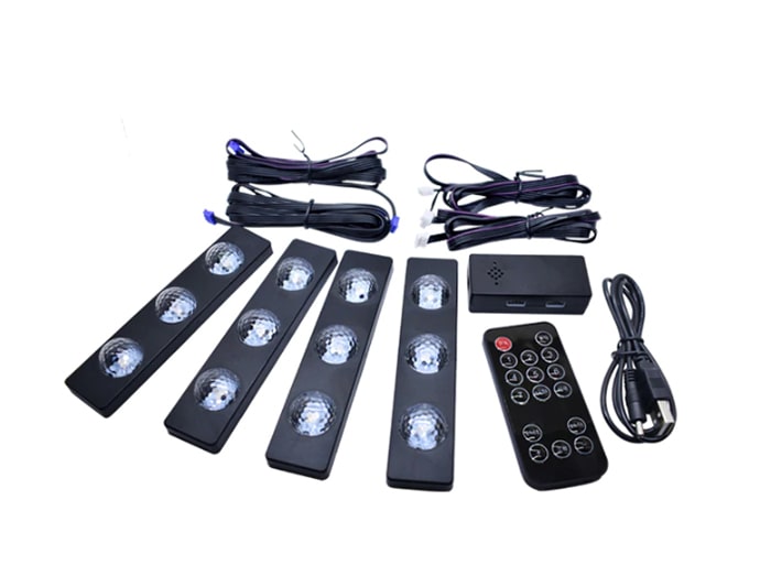 کیت نورپردازی ریموتدار The Star lights Of Car Seat Bottom A12