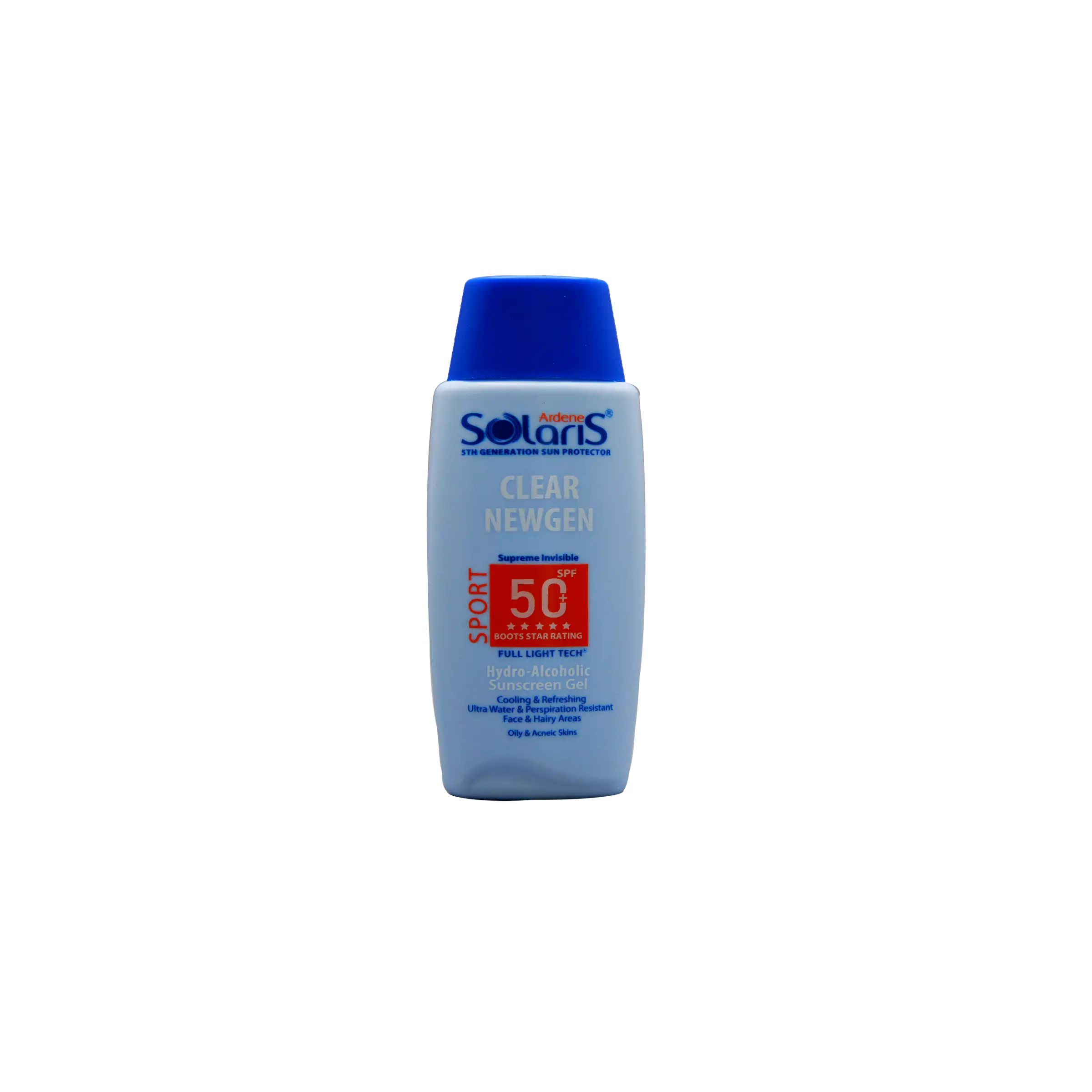 ژل هیدرو الکلی ضد آفتاب پوست جوشدار (به ویژه ورزشکاران) آردن سولاریس (SPF50)